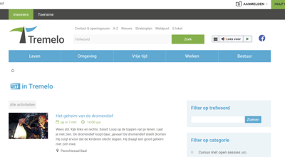 Schermafbeelding Activiteitenoverzicht Gemeente