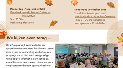 September 2026 voor Nieuwsbrief
