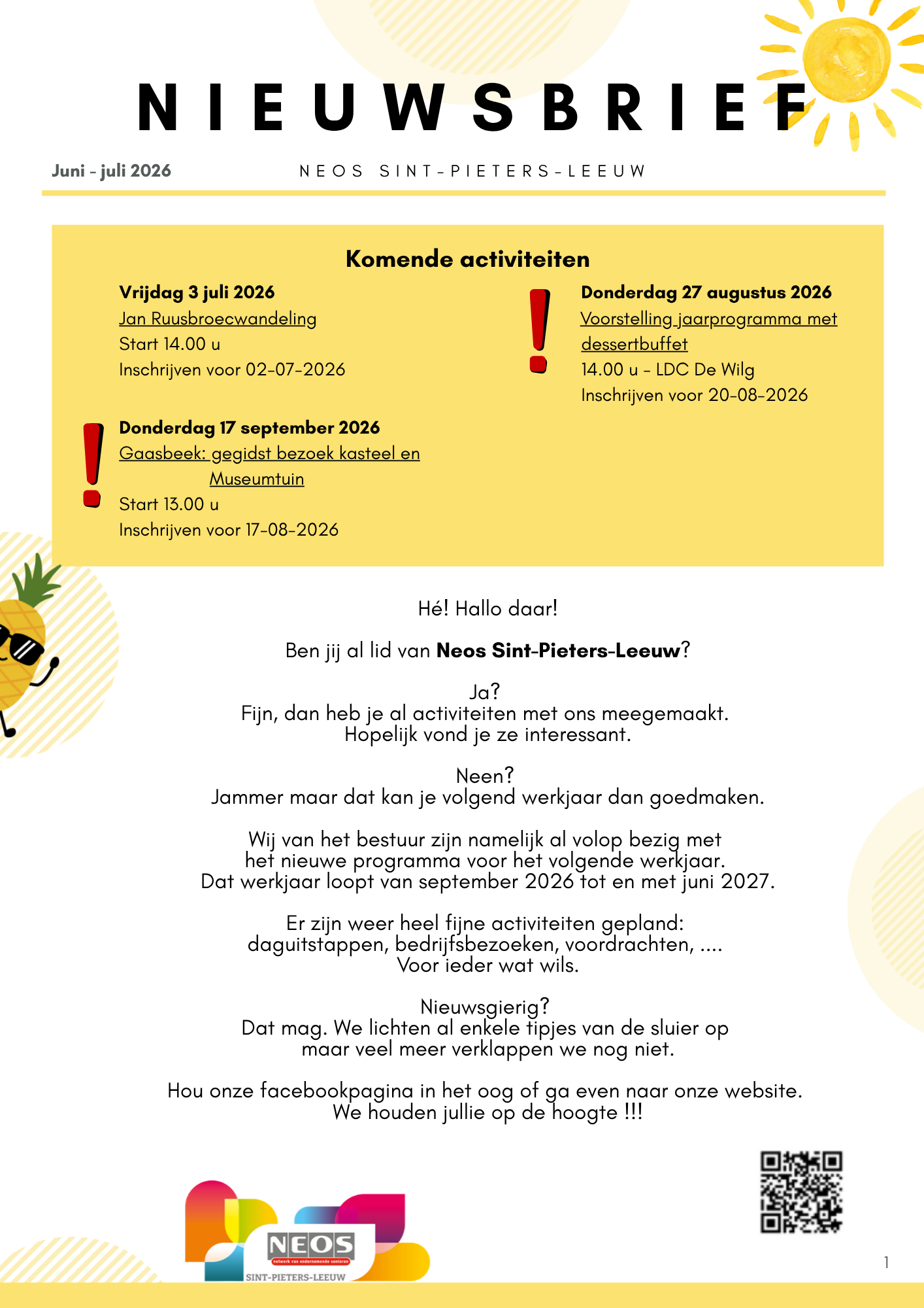 Neos SPL Nieuwsbrief Juni Juli 2026