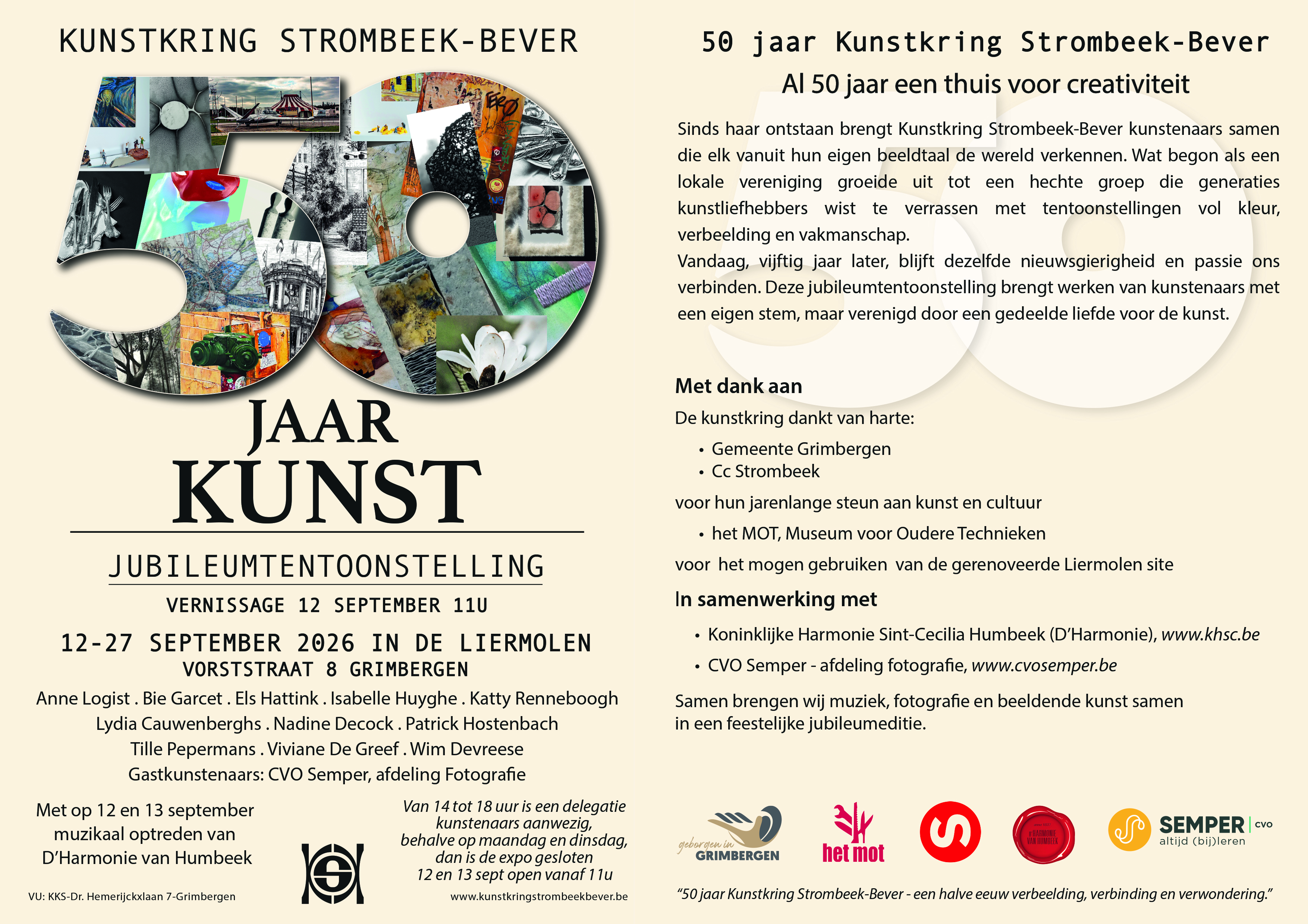 Flyer Kunstkring Strombeek
