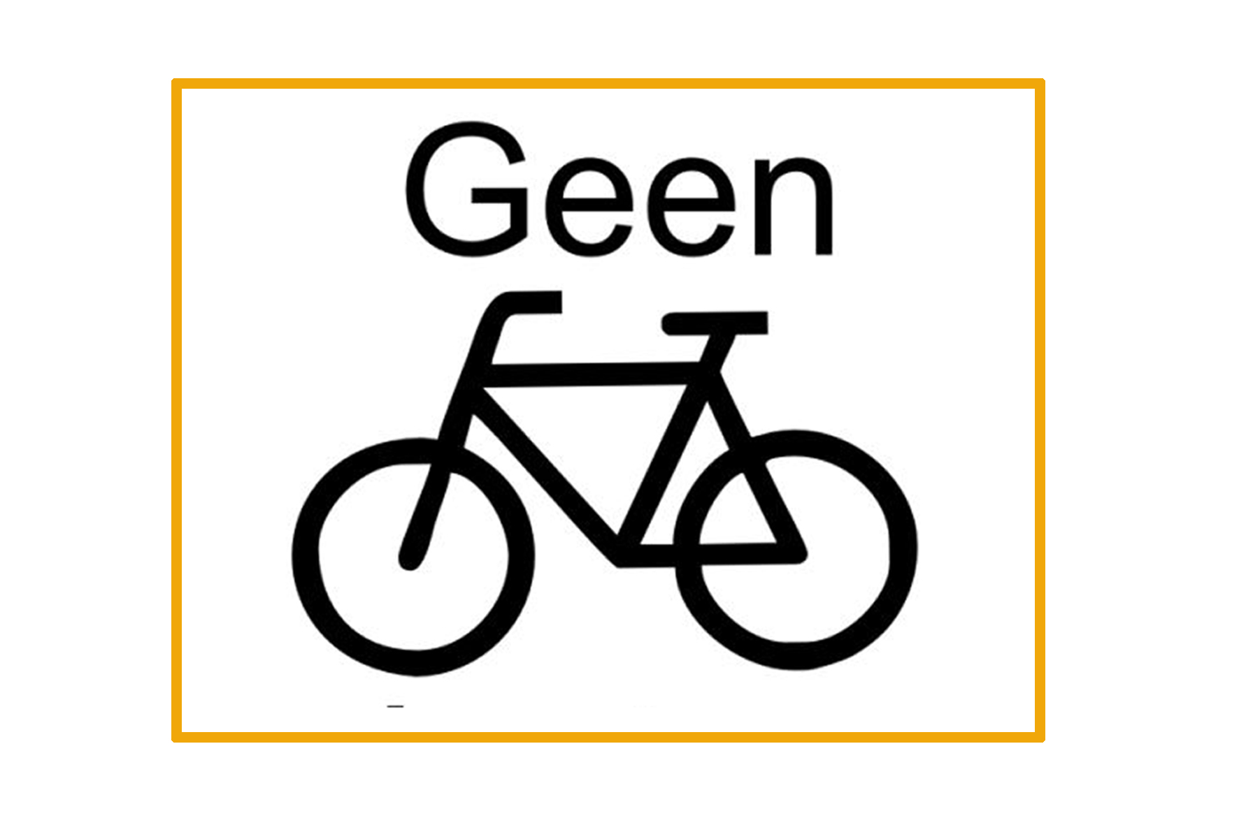 Geen Fietsen