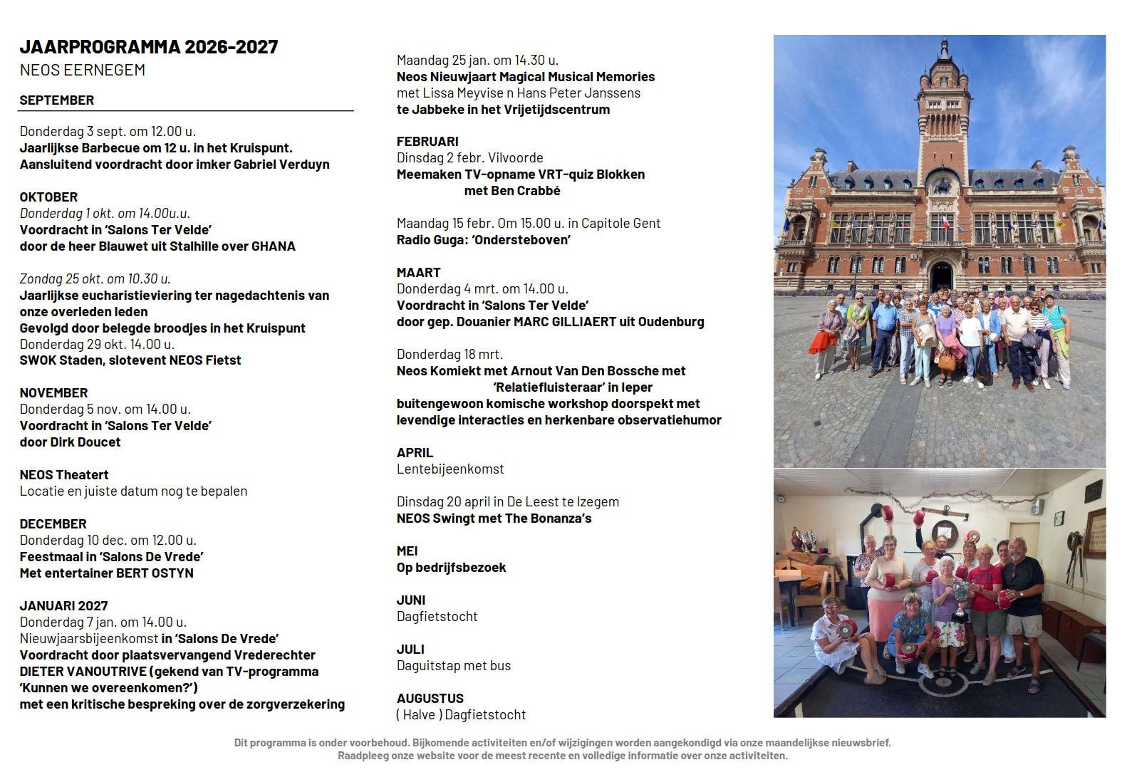 Jaarprogramma 2026 2027