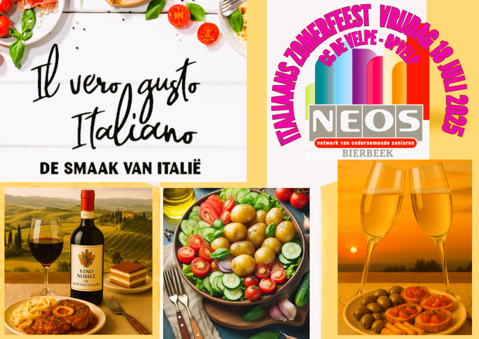 Affiche Italiaans Zomerfeest Toscaans