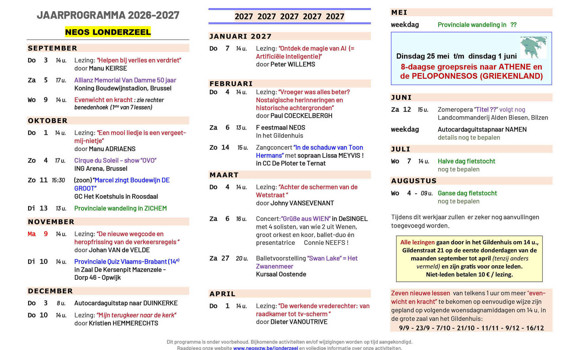 320X210 Plooifolder Jaarprogramma LONDERZEEL 2026 2027 V8 12 Augustus Compleet Binnenluiken