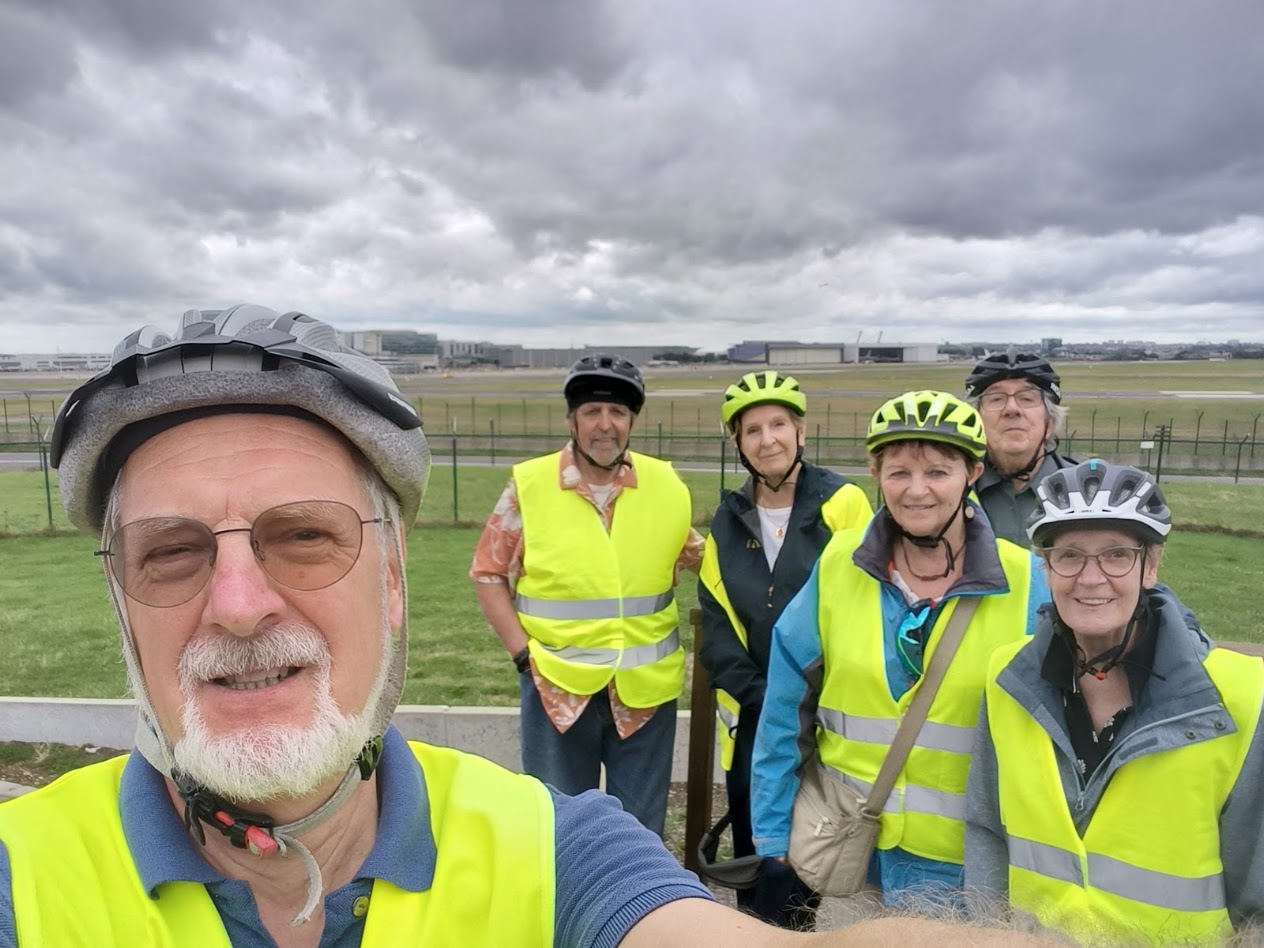 Fietsen naar de luchthaven