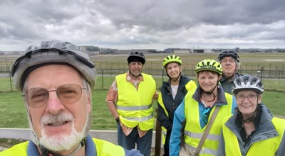 Fietsen naar de luchthaven