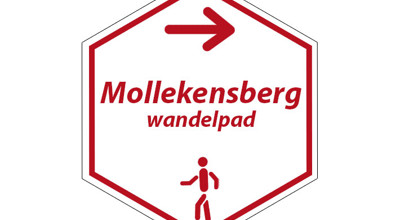 Mollekensberg Wandelpad Routebordje