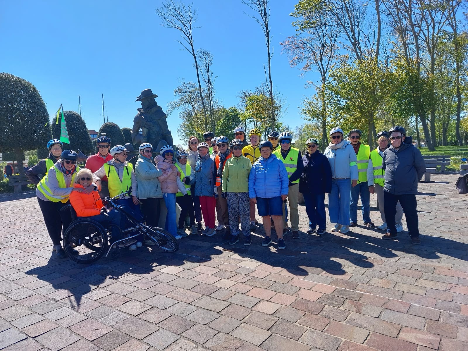 Fietsroute langs de kust