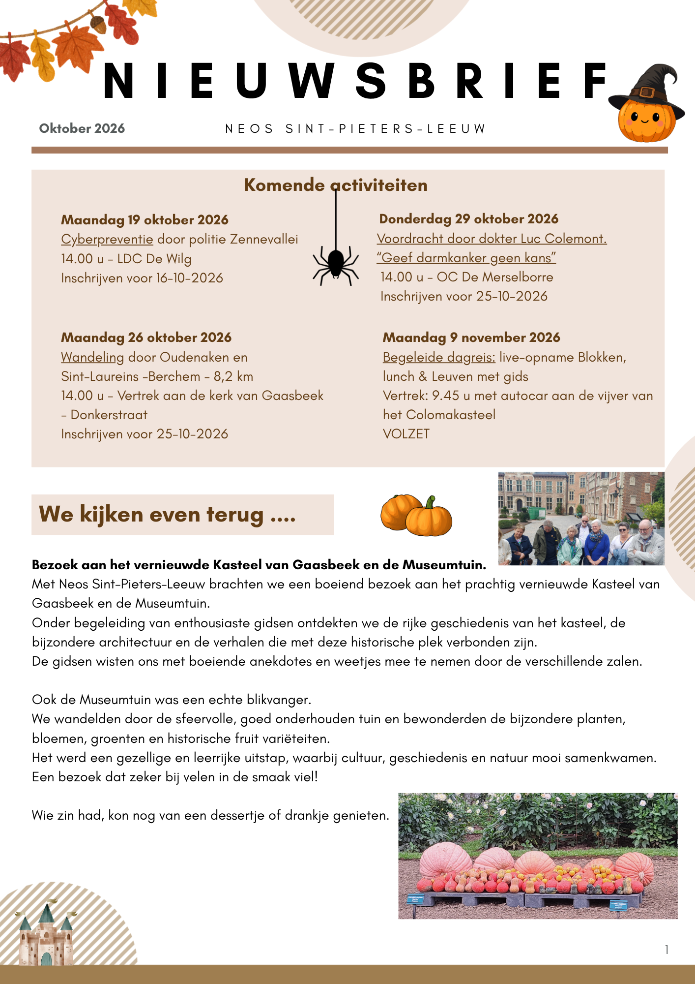 Neos SPL Nieuwsbrief Oktober 2026