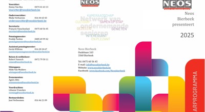 Jaarprogramma 2025 Neos Bierbeek Images 0