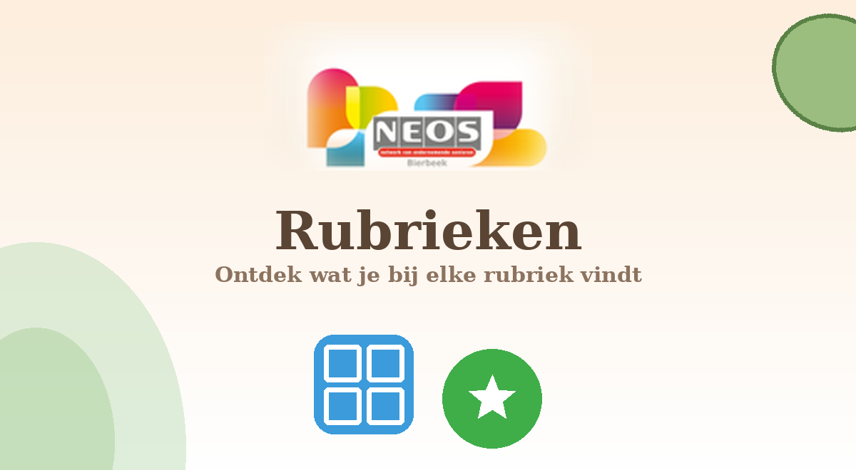 Neos Bierbeek Banner Rubrieken