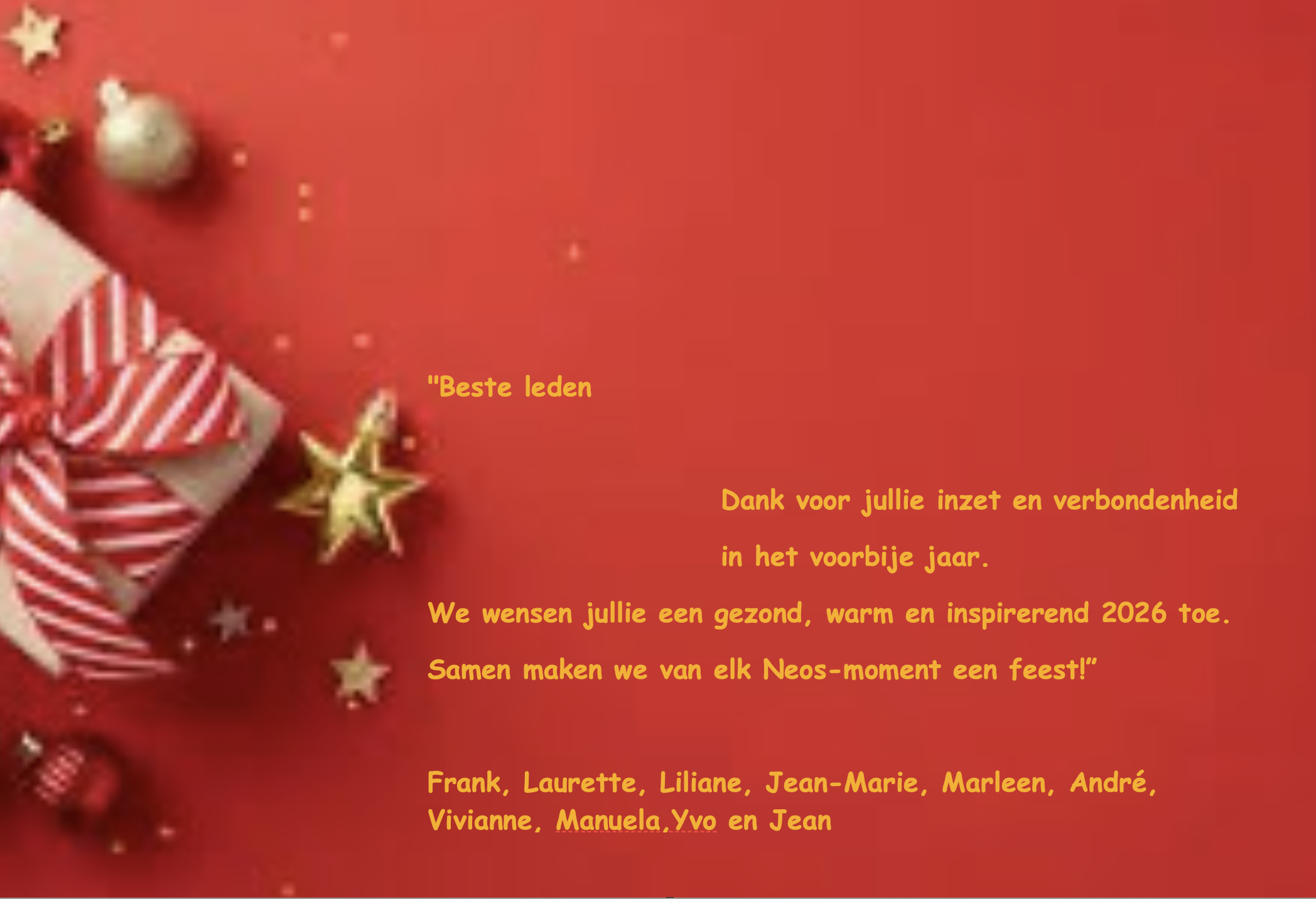 Eindejaarswensen 2025